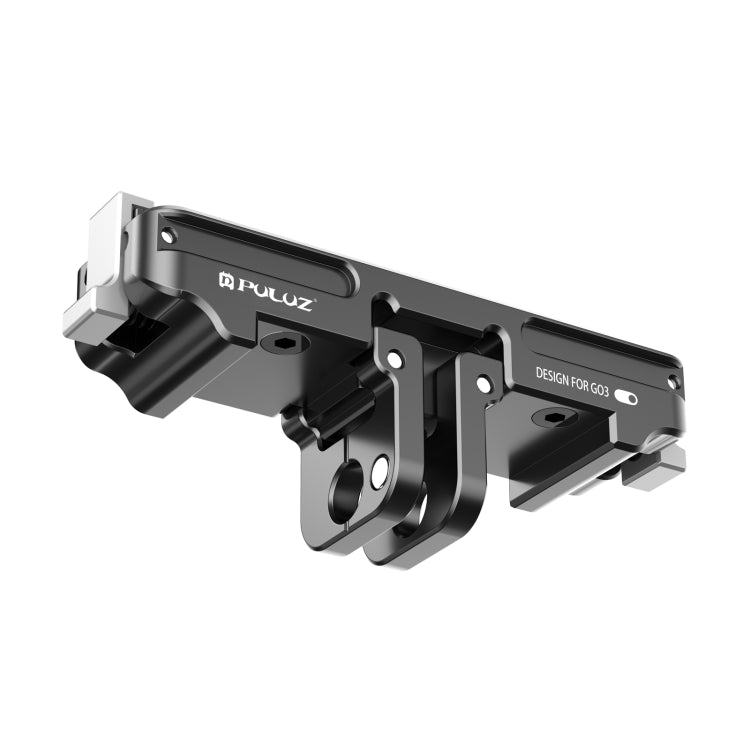 Soporte de base de liberación Para Insta360 GO3 PULUZ rápida de aleación de aluminio magnético para DJI Osmo Action 4 (negro…