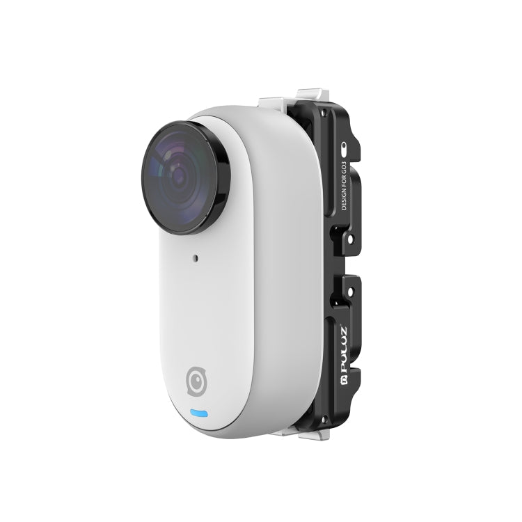 Soporte de base de liberación Para Insta360 GO3 PULUZ rápida de aleación de aluminio magnético para DJI Osmo Action 4 (negro…