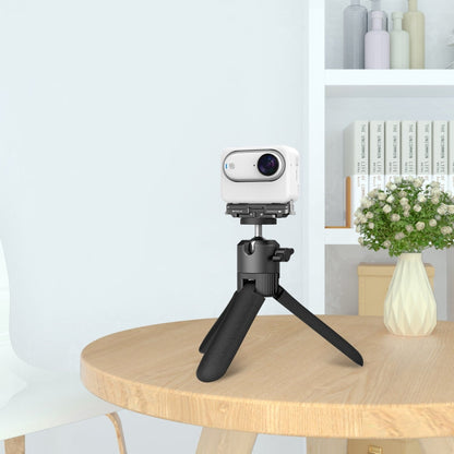 Soporte de base de liberación Para Insta360 GO3 PULUZ rápida de aleación de aluminio magnético para DJI Osmo Action 4 (negro…