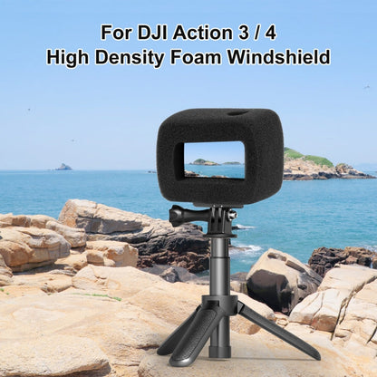 3 PULUZ Parabrisas de espuma de alta densidad para DJI Osmo Action 4 (negro) — imagen 2