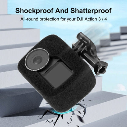 3 PULUZ Parabrisas de espuma de alta densidad para DJI Osmo Action 4 (negro) — imagen 7