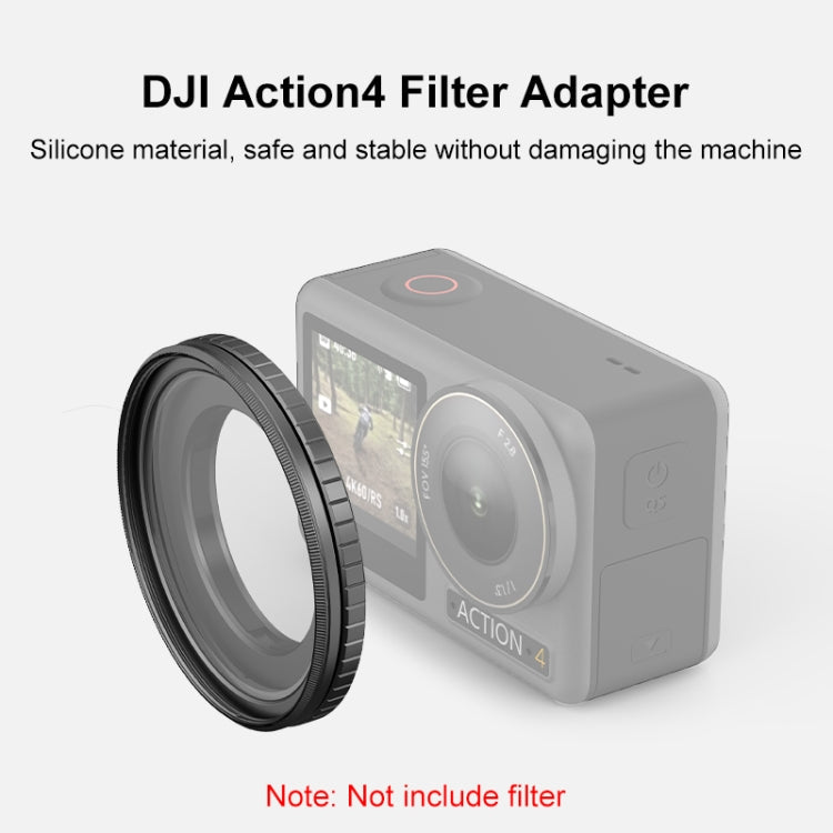 Soporte de filtro Action 4 PULUZ Marco de filtro protector de metal (negro) — imagen 5