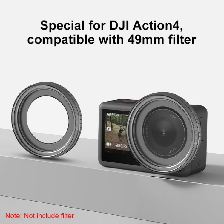 Soporte de filtro Action 4 PULUZ Marco de filtro protector de metal (negro) — imagen 6