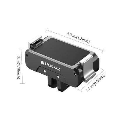 Base PULUZ metálica magnética de liberación rápida para DJI Osmo Action 4 (negro) — imagen 2