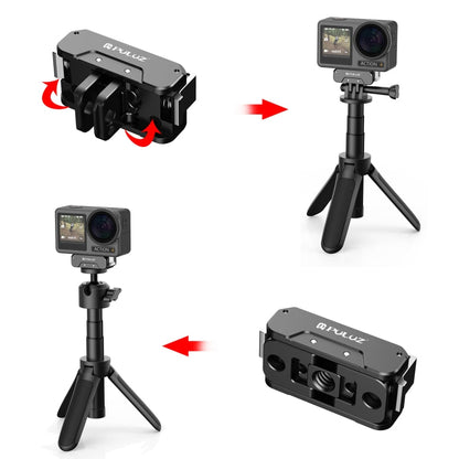 Base PULUZ metálica magnética de liberación rápida para DJI Osmo Action 4 (negro) — imagen 7