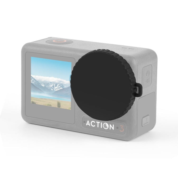 Tapa de lente de silicona 3 PULUZ para DJI Osmo Action 4 (negro)