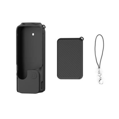 Juego de fundas de silicona PULUZ 2 en 1 con correa para DJI Osmo Pocket 3 (negro) — imagen 9