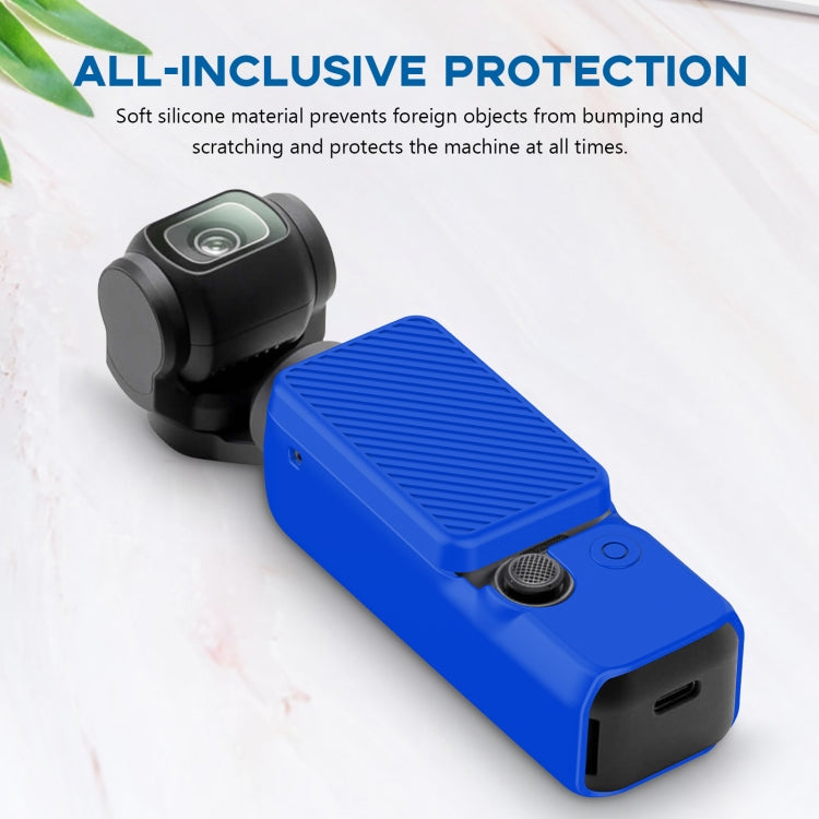 Estuche de silicona PULUZ 2 en 1 para DJI Osmo Pocket 3 (azul) — imagen 4