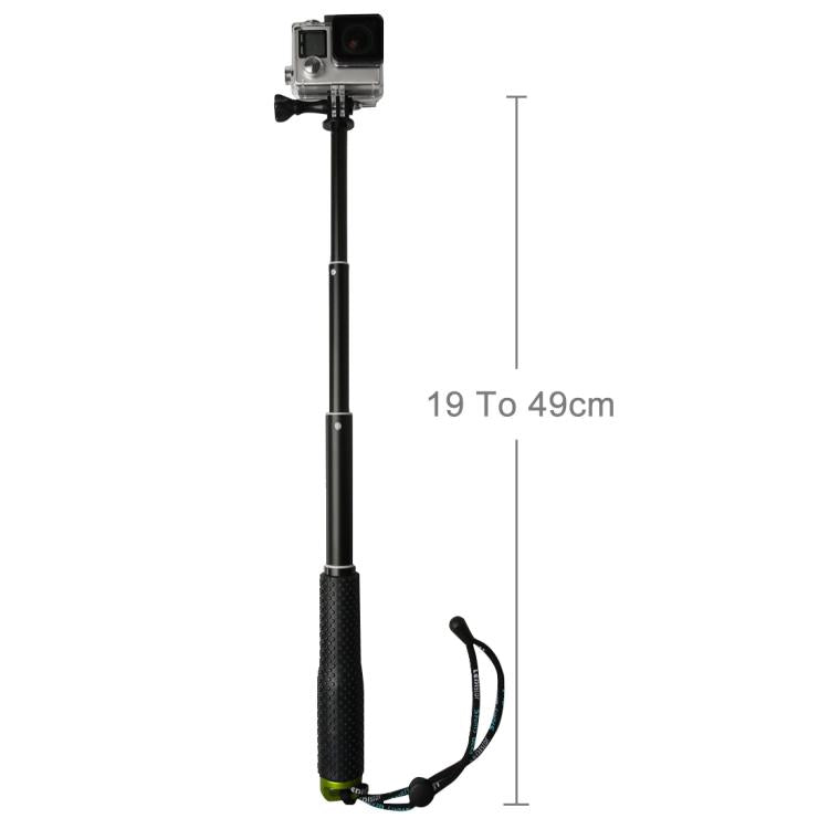 Monopié de poste extensible de mano de 49 cm con tornillo para GoPro Hero12 Black / Hero11 /10/9/8/7/6/5, Insta360 Ace / Ace…