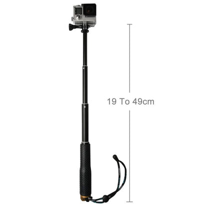 Monopié de poste extensible de mano de 49 cm con tornillo para GoPro Hero12 Black / Hero11 /10/9/8/7/6/5, Insta360 Ace / Ace…