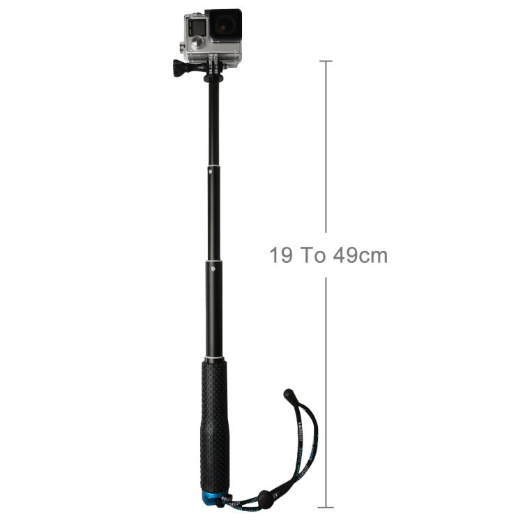 Monopié de poste extensible de mano de 49 cm con tornillo para GoPro Hero12 Black / Hero11 /10/9/8/7/6/5, Insta360 Ace / Ace…