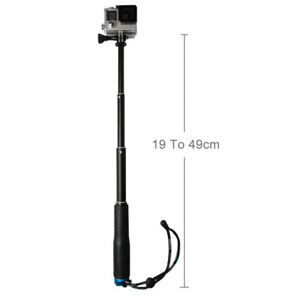 Monopié de poste extensible de mano de 49 cm con tornillo para GoPro Hero12 Black / Hero11 /10/9/8/7/6/5, Insta360 Ace / Ace…