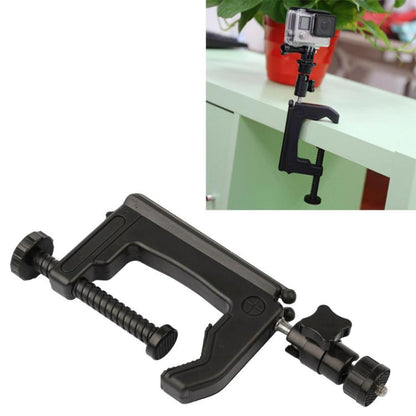 Soporte de abrazadera fija de escritorio con adaptador de trípode para GoPro Hero12 Black / Hero11 /10/9/8/7/6/5, Insta360 A…