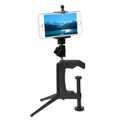Soporte de abrazadera fija de escritorio con adaptador de trípode para GoPro Hero12 Black / Hero11 /10/9/8/7/6/5, Insta360 A…