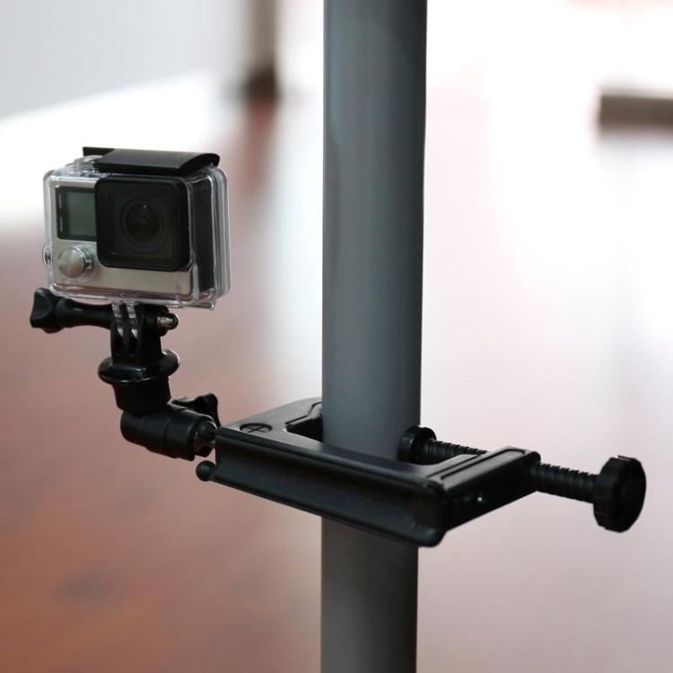 Soporte de abrazadera fija de escritorio con adaptador de trípode para GoPro Hero12 Black / Hero11 /10/9/8/7/6/5, Insta360 A…