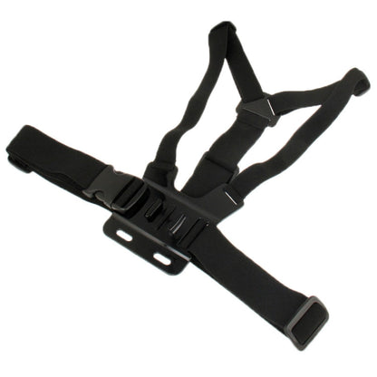 Soporte de montaje para correa de hombro con cinturón elástico en el pecho delantero para deportes extremos para GoPro HERO1…