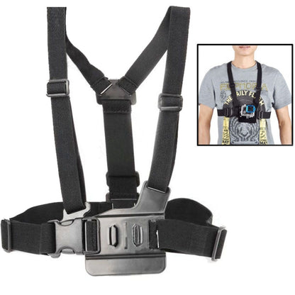 Correas Cinturón con elásticas para el pecho y el cuerpo con ajuste ST-26 para GoPro Hero12 Black / Hero11 /10/9/8/7/6/5, In…