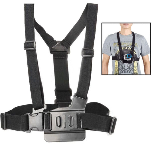 Correas Cinturón con elásticas para el pecho y el cuerpo con ajuste ST-26 para GoPro Hero12 Black / Hero11 /10/9/8/7/6/5, In…