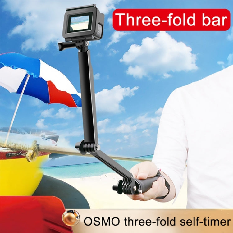 Trípode Monopié de 3 vías + + empuñadura Palo selfie con soporte mágico súper portátil para GoPro Hero12 Black / Hero11 /10/…