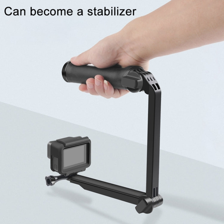 Trípode Monopié de 3 vías + + empuñadura Palo selfie con soporte mágico súper portátil para GoPro Hero12 Black / Hero11 /10/…