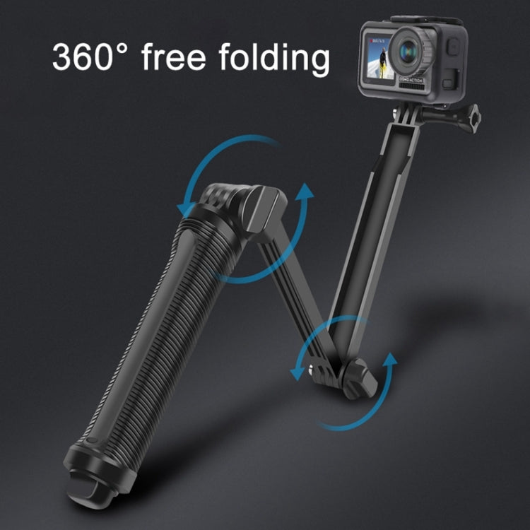 Trípode Monopié de 3 vías + + empuñadura Palo selfie con soporte mágico súper portátil para GoPro Hero12 Black / Hero11 /10/…