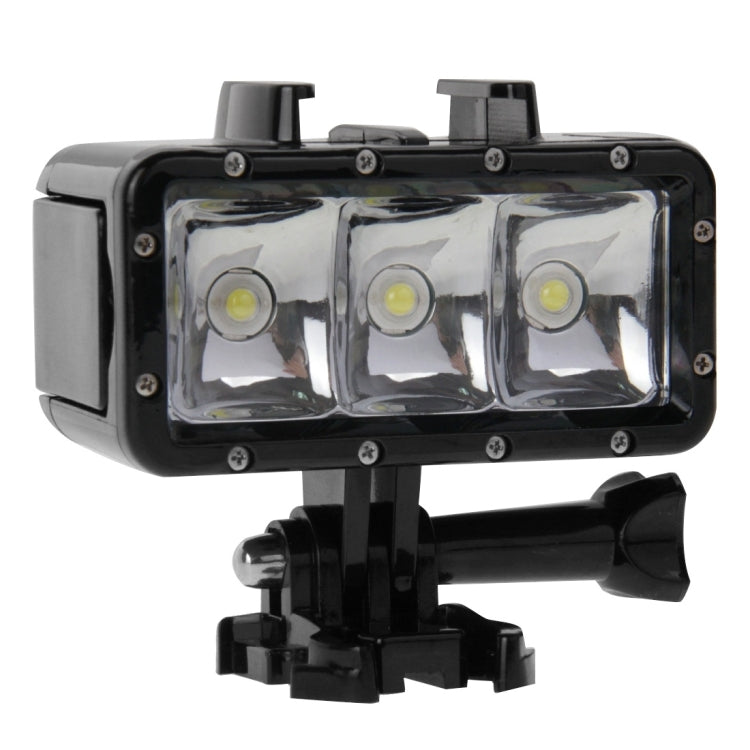 Soporte de base Luz de vídeo resistente al agua hasta 30 m Linterna de 3 modos con y tornillo para GoPro Hero12 Black / Hero…