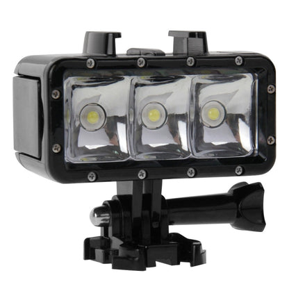 Soporte de base Luz de vídeo resistente al agua hasta 30 m Linterna de 3 modos con y tornillo para GoPro Hero12 Black / Hero…