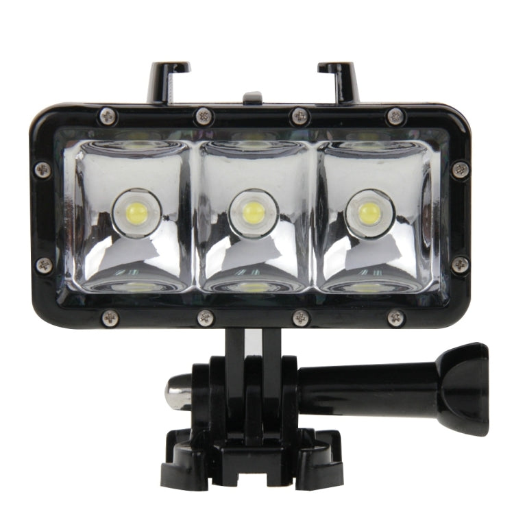 Soporte de base Luz de vídeo resistente al agua hasta 30 m Linterna de 3 modos con y tornillo para GoPro Hero12 Black / Hero…