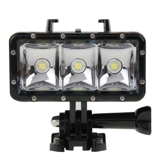 Soporte de base Luz de vídeo resistente al agua hasta 30 m Linterna de 3 modos con y tornillo para GoPro Hero12 Black / Hero…