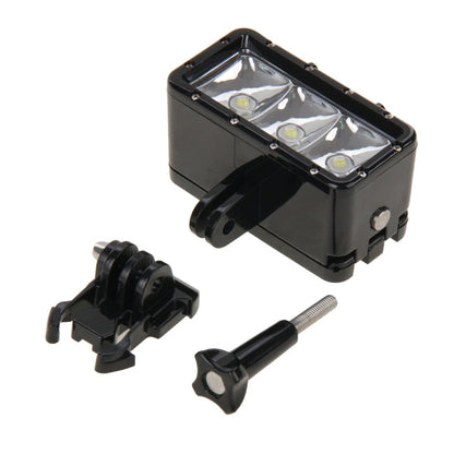 Soporte de base Luz de vídeo resistente al agua hasta 30 m Linterna de 3 modos con y tornillo para GoPro Hero12 Black / Hero…