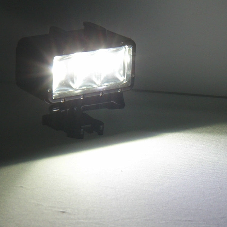 Soporte de base Luz de vídeo resistente al agua hasta 30 m Linterna de 3 modos con y tornillo para GoPro Hero12 Black / Hero…