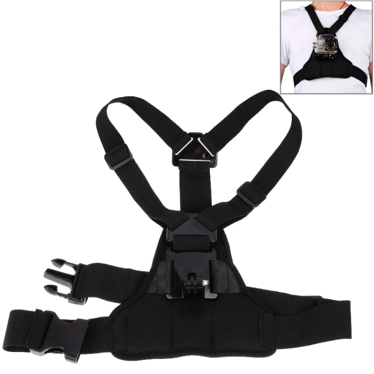 GP26-D Cinturón de pecho DV para hombros deportivos especiales para GoPro Hero12 Black / Hero11/10/9/8/7/6/5, Insta360 Ace /…