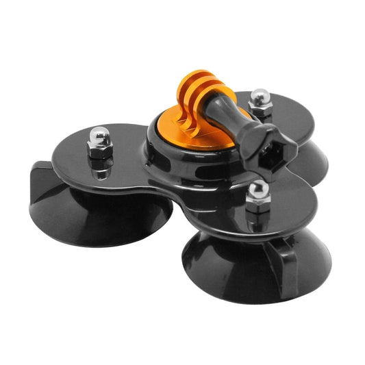 Soporte de ventosa de dirección triangular con soporte para trípode + tornillo de mango para GoPro Hero12 Black / Hero11 /10…