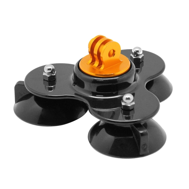 Soporte de ventosa de dirección triangular con soporte para trípode + tornillo de mango para GoPro Hero12 Black / Hero11 /10…