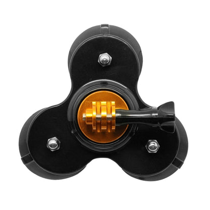 Soporte de ventosa de dirección triangular con soporte para trípode + tornillo de mango para GoPro Hero12 Black / Hero11 /10…