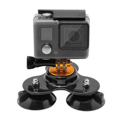 Soporte de ventosa de dirección triangular con soporte para trípode + tornillo de mango para GoPro Hero12 Black / Hero11 /10…