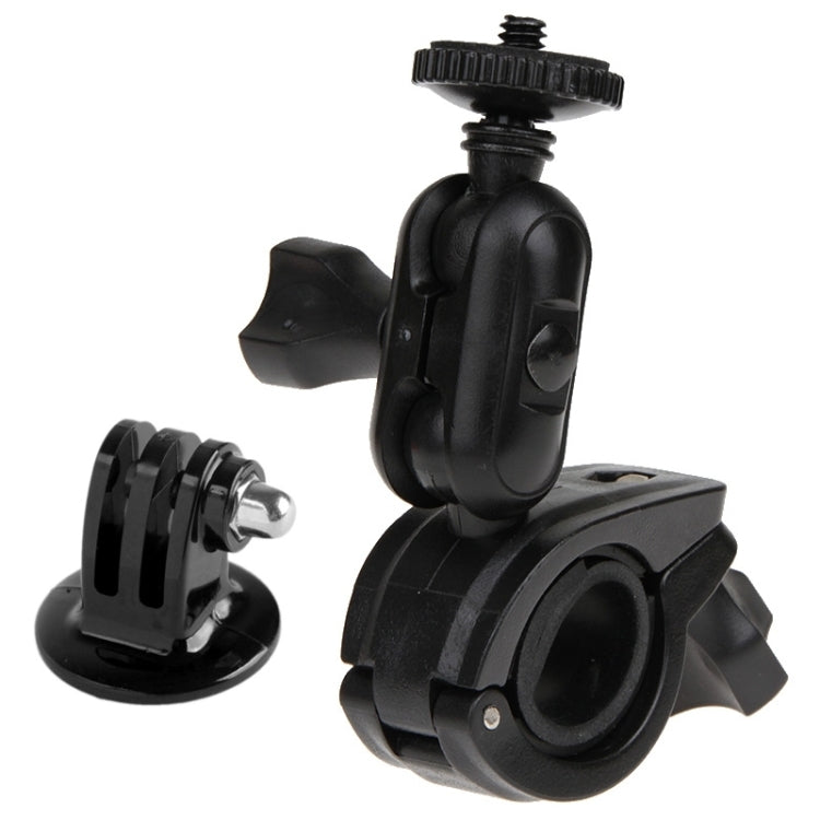 Soporte de manillar para bicicleta y motocicleta con rotación de 360 grados, con tornillo y adaptador de trípode para cámara…