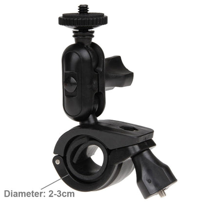 Soporte de manillar para bicicleta y motocicleta con rotación de 360 grados, con tornillo y adaptador de trípode para cámara…