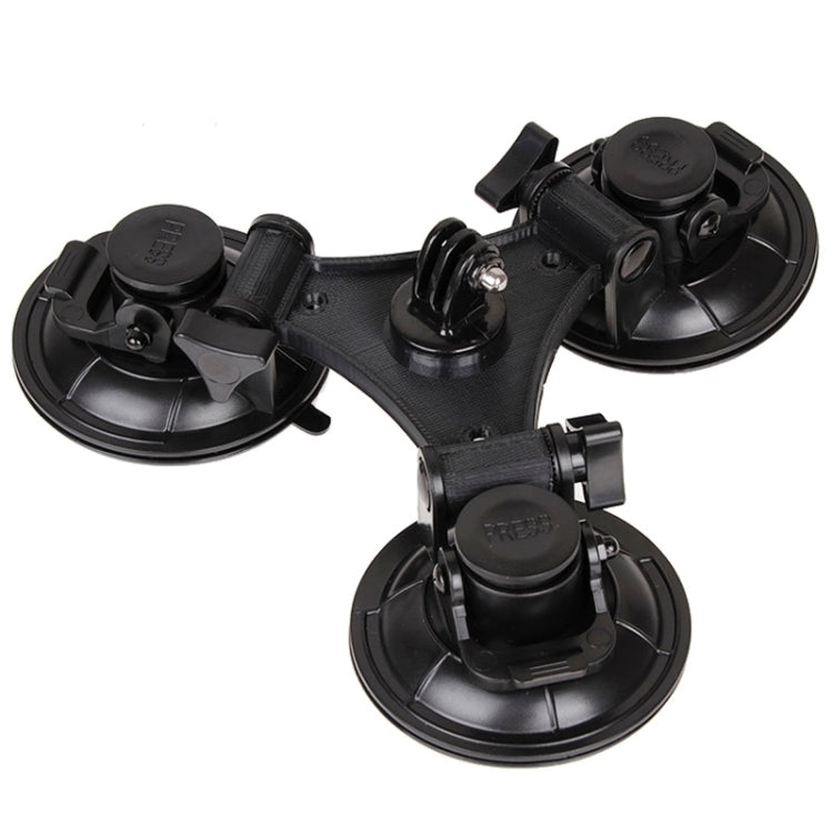 Soporte de ventosa de dirección XM70-B triangular con destornillador hexagonal para GoPro Hero12 Black / Hero11 /10/9/8/7/6/…