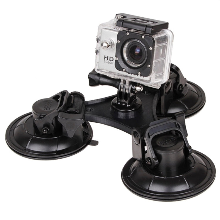 Soporte de ventosa de dirección XM70-B triangular con destornillador hexagonal para GoPro Hero12 Black / Hero11 /10/9/8/7/6/…