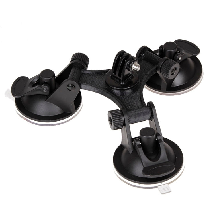 Soporte de ventosa de dirección triangular con destornillador hexagonal para GoPro Hero12 Black / Hero11 /10/9/8/7/6/5, Inst…