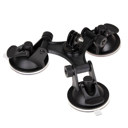 Soporte de ventosa de dirección triangular con destornillador hexagonal para GoPro Hero12 Black / Hero11 /10/9/8/7/6/5, Inst…