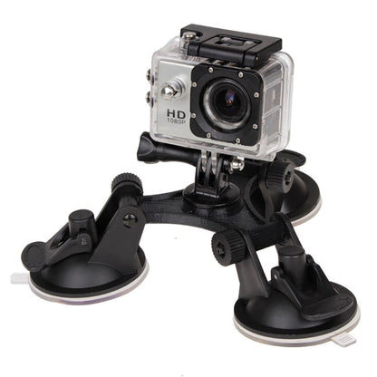 Soporte de ventosa de dirección triangular con destornillador hexagonal para GoPro Hero12 Black / Hero11 /10/9/8/7/6/5, Inst…