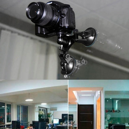 Soporte de ventosa de dirección triangular con destornillador hexagonal para GoPro Hero12 Black / Hero11 /10/9/8/7/6/5, Inst…