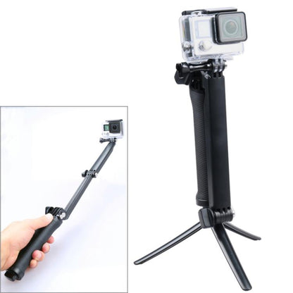 Trípode monopié extensible multifunción de 3 vías con brazo giratorio plegable para cámara GoPro Hero12 Black / Hero11 /10/9…
