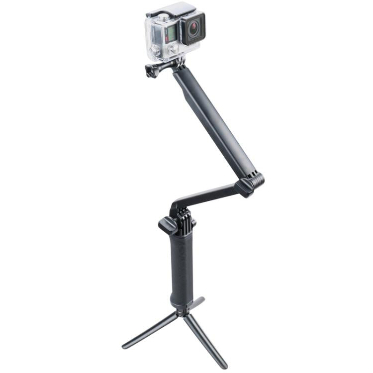 Trípode monopié extensible multifunción de 3 vías con brazo giratorio plegable para cámara GoPro Hero12 Black / Hero11 /10/9…