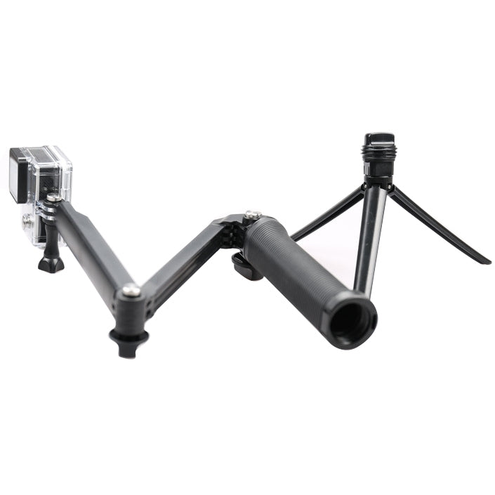 Trípode monopié extensible multifunción de 3 vías con brazo giratorio plegable para cámara GoPro Hero12 Black / Hero11 /10/9…