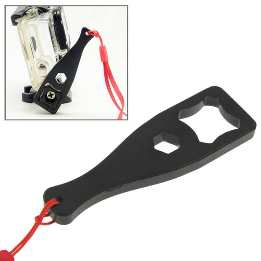 Llave inglesa con tapón de rosca de varilla de tornillo de plástico de 5 piezas con cordón para GoPro Hero12 Black / Hero11……