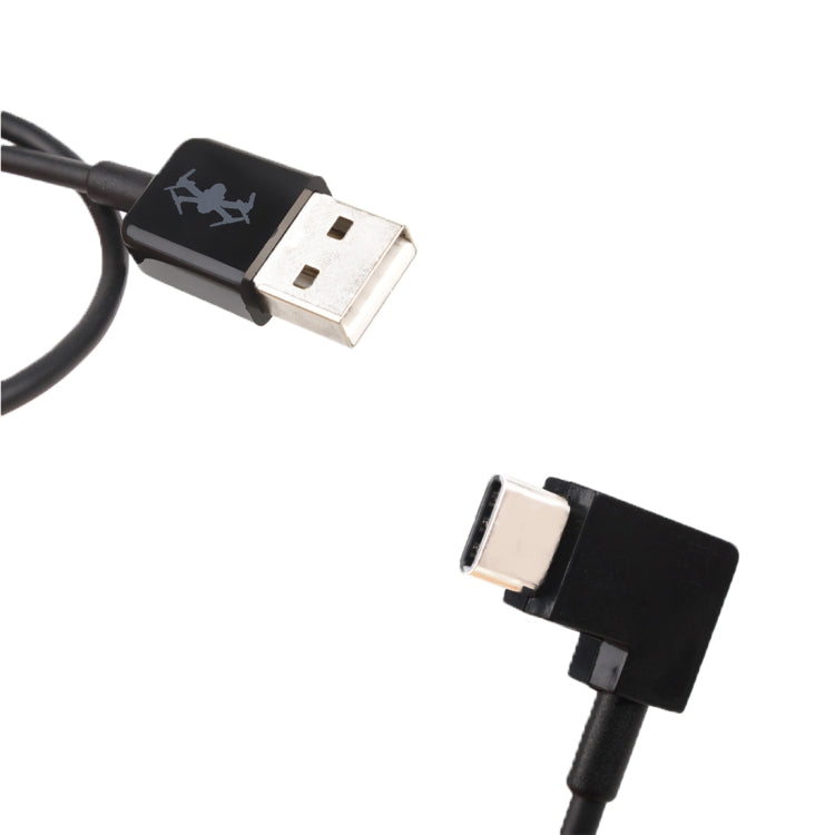 Cable conector de datos de ángulo recto USB a USB-C / tipo C de 30 cm para DJI Mavic Pro — imagen 3