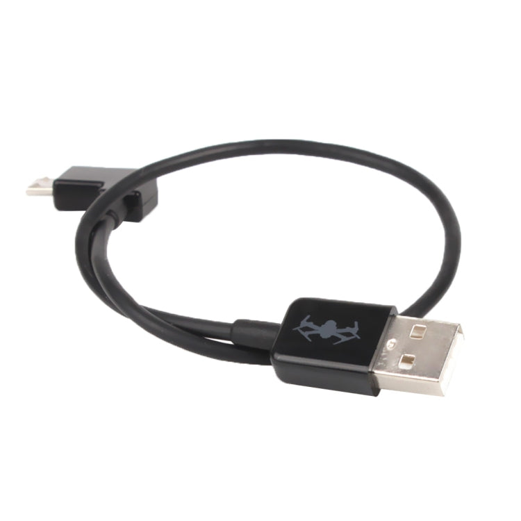 Cable conector de datos de ángulo recto USB a Micro USB de 30 cm para DJI Mavic Pro — imagen 2